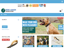 Tablet Screenshot of dog-leash-store.com